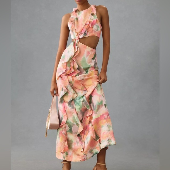 Anthropologie Dresses & Skirts - NWT Significant Other Rey Cutout Ruffle Dress